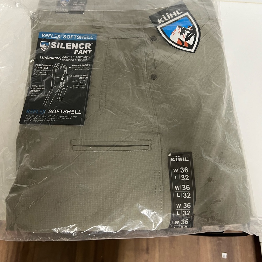 NWT Kuhl Silencr Pant 36W x 32L Gray